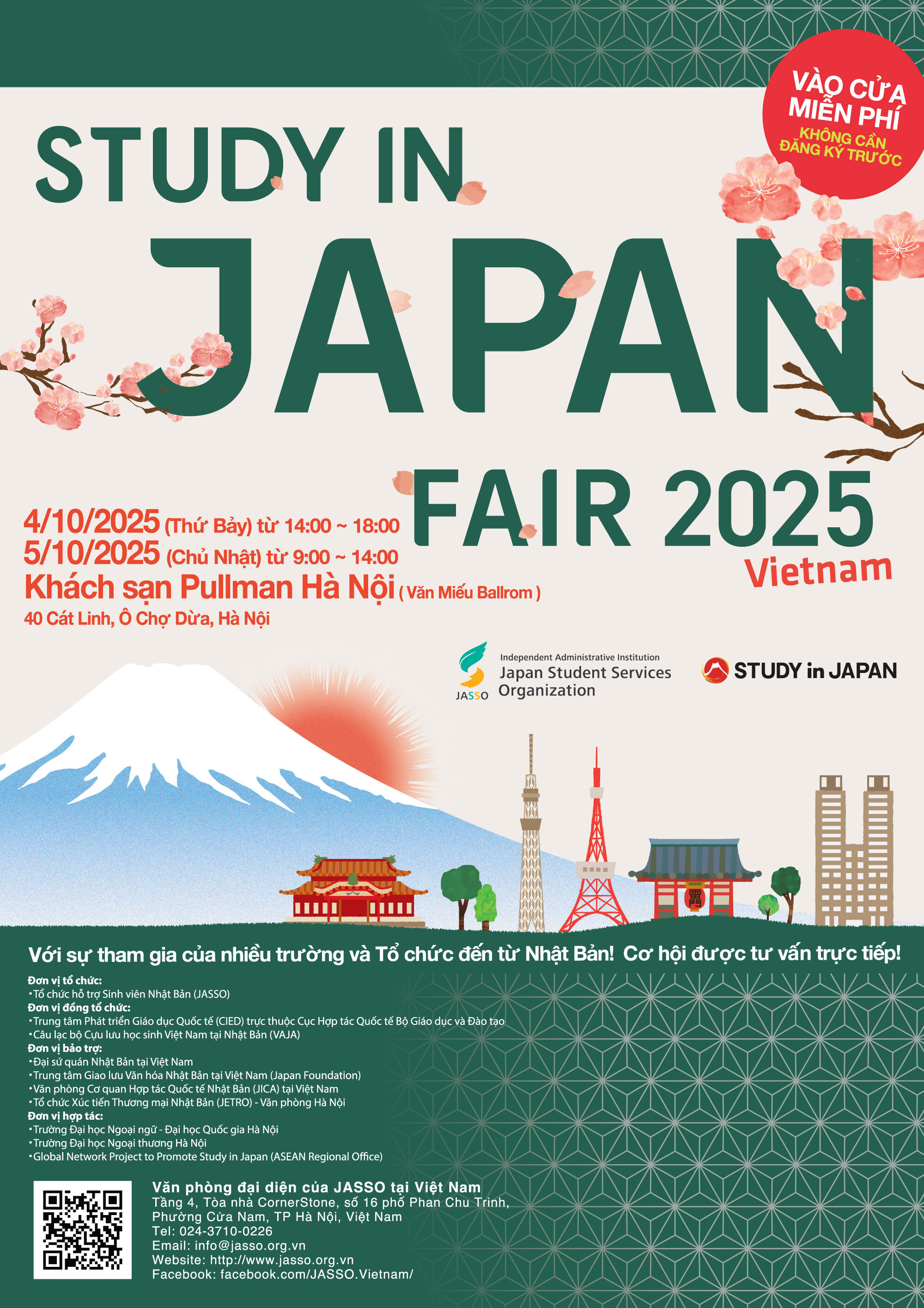 Study in Japan Fair 2025 (Vietnam) Flyer